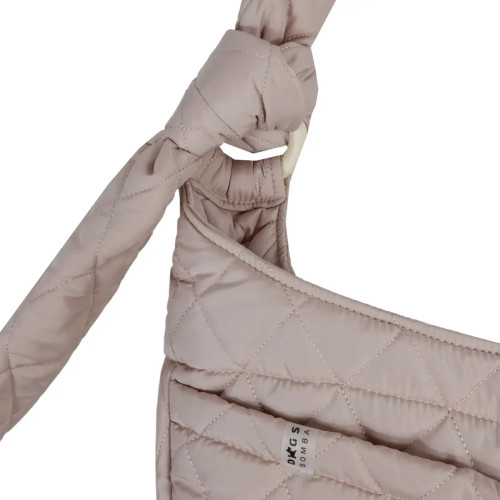 Слинг-переноска для собак стёганый S-108, пудра