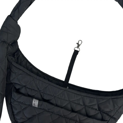 Слінг-переноска для собак стьобаний S-89, чорний