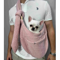 Слінг-переноска для собак Teddy S-92, пудра