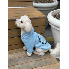 Толстовка для собак с принтом Единорог голубого цвета Y-271