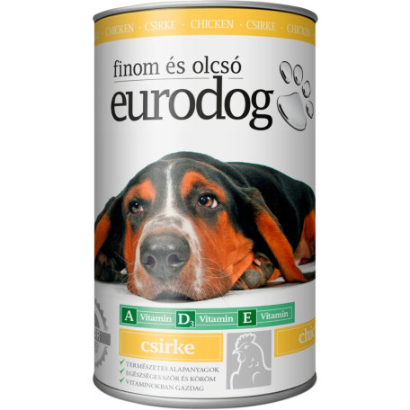 Вологий корм EuroDog з птицею для собак 415 г