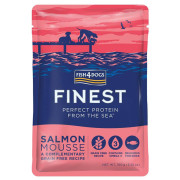 Натуральный влажный корм для собак Мусс из чистого лосося Fish4Dogs Finest 100 г - фото 1