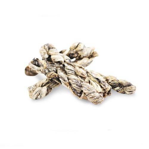 Натуральные лакомства для собак из 100% Кожи Белой Рыбы Fish4Dogs Sea Jerky Рыбные косички