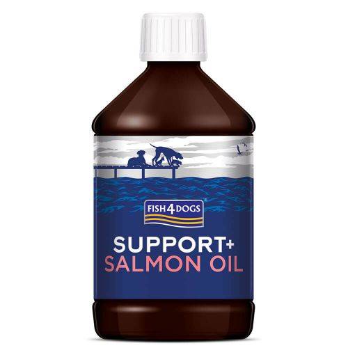 Лососевое масло для собак Fish4Dogs Support+ Salmon Oil 500 мл