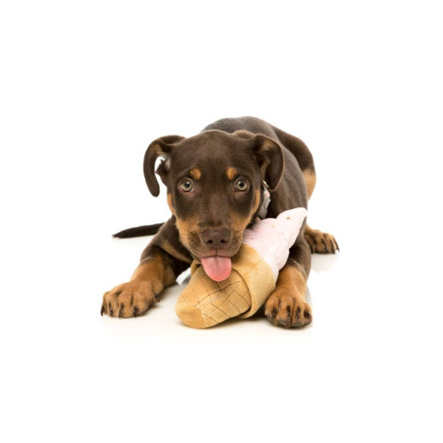 М'яка іграшка Морозиво плюшева різнокольорова для собак FuzzYard