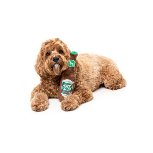 М'яка іграшка FuzzYard Лагер Leg Liftin' з пищалкою зелена для собак FuzzYard