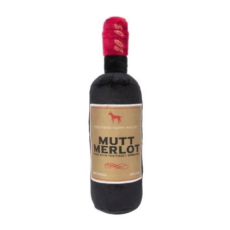 Мягкая игрушка FuzzYard Вино Mutt Merlot бордовая для собак FuzzYard