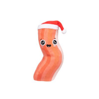 М'яка іграшка FuzzYard різдвяна з принтом бекону для собак FuzzYard