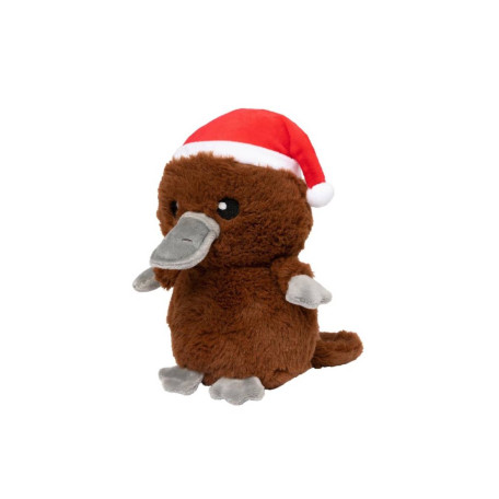 Мягкая игрушка FuzzYard Новогодний утконос разноцветная для собак FuzzYard
