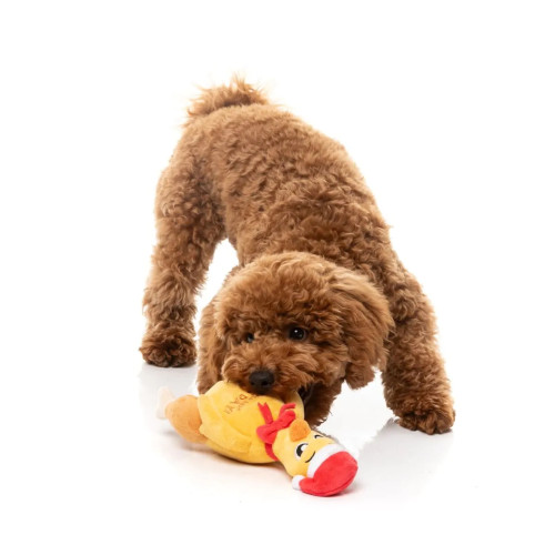 М'яка іграшка Півень-Качок для собак FuzzYard