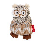 М'яка іграшка для собак Сова з пищалкою GiGwi Plush Friendz, 10 см - фото 1