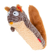 М'яка іграшка для собак Білка з пищалкою GiGwi Plush Friendz, 29 см - фото 1