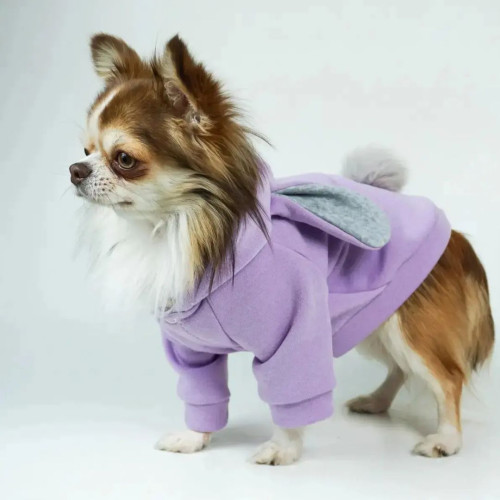 Кофта для собачок з капюшоном та вушками - "Зайчик"