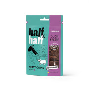 Ласощі Half&Half м'ясні монетки для собак з качкою 100 г - фото 1