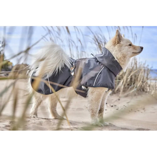 Дощовик для собак Hurtta Mudventure Coat ECO, сірий Дощовик для собак Hurtta Mudventure Coat ECO, сірий
