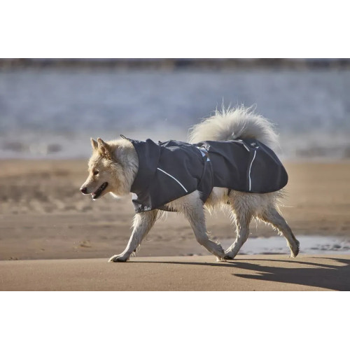 Дощовик для собак Hurtta Mudventure Coat ECO, сірий Дощовик для собак Hurtta Mudventure Coat ECO, сірий