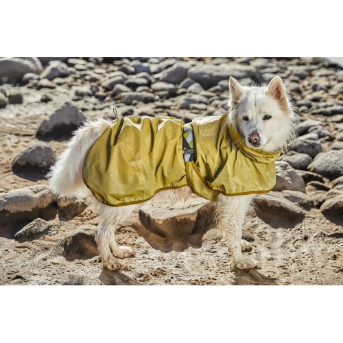 Рефлекторный дождевик для собак Hurtta Mudventure Reflective Coat, жёлтый Рефлекторный дождевик для собак Hurtta Mudventure Reflective Coat, жёлтый