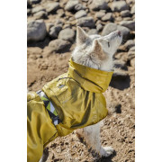 Рефлекторный дождевик для собак Hurtta Mudventure Reflective Coat, жёлтый - фото 9