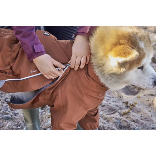 Дощовик-комбінезон для собак Hurtta Mudventure Overall ECO, помаранчевий