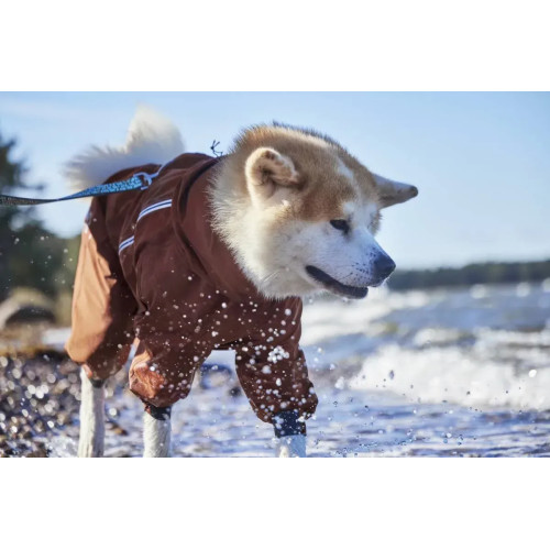 Дощовик-комбінезон для собак Hurtta Mudventure Overall ECO, помаранчевий