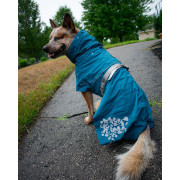 Дощовик для собак Hurtta Monsoon Coat, блакитний - фото 5