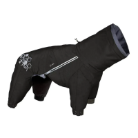 Дощовик-комбінезон для собак Hurtta Mudventure Overall ECO, чорний