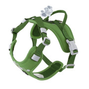 Шлейка пом'якшена для собак Hurtta Weekend Warrior Harness II ECO, зелена - фото 1