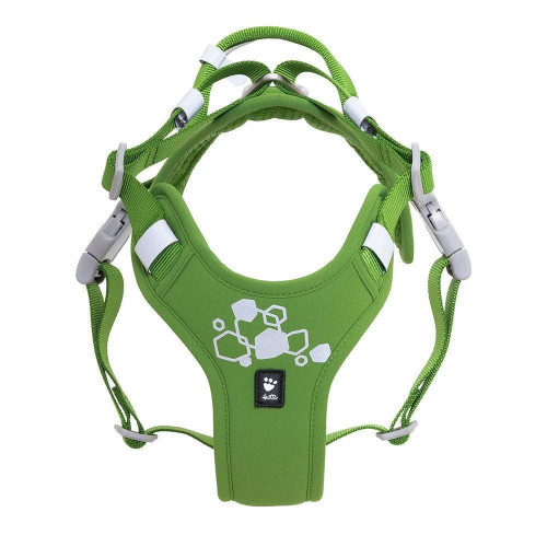 Шлейка пом'якшена для собак Hurtta Weekend Warrior Harness II ECO, зелена - фото 2