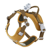 Шлейка пом'якшена для собак Hurtta Weekend Warrior Harness II ECO, темно-жовта