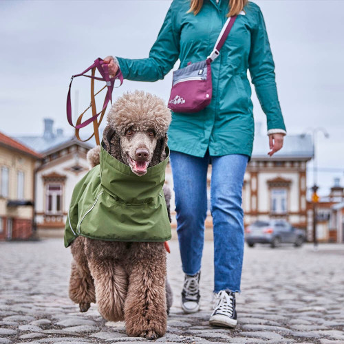 Сумка для ласощів для собак Hurtta Treat Pocket, фіолетова з сірим - фото 2