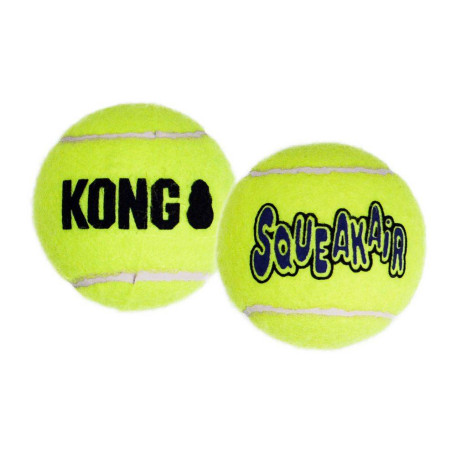 Мячик-пищалка KONG SqueakAir Ball воздушный теннисный желтый для собак Kong