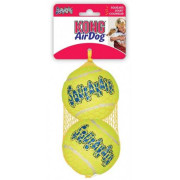 Мячик-пищалка KONG SqueakAir Ball воздушный теннисный желтый для собак Kong - фото 2