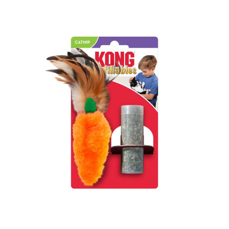 Жевательная игрушка Kong Refillables Carrot оранжевая для собак Kong