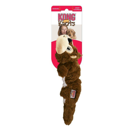 Мягкая игрушка Scrunch Knots Белка разноцветная для собак Kong