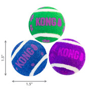 Набор теннисных мячиков Kong Active с колокольчиками для кошек Kong - фото 1