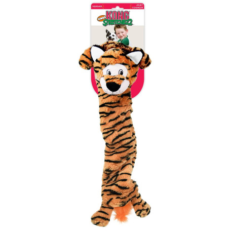Игрушка плюшевая растягивающаяся Jumbo Stretchezz Тигр тигровый для собак Kong
