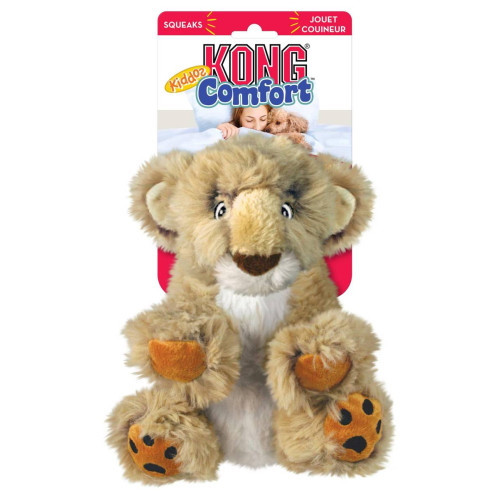 М'яка іграшка Kong Comfort Kiddos жовто-коричнева для собак Kong