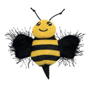 Мягкая интерактивная игрушка Kong Better Buzz Bee желто-черная для собак Kong - фото 2