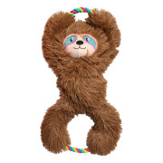 Игрушка мягкая для перетягивания Tuggz Ленивец коричневая для собак Kong - фото 1