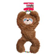 Игрушка мягкая для перетягивания Tuggz Ленивец коричневая для собак Kong - фото 3