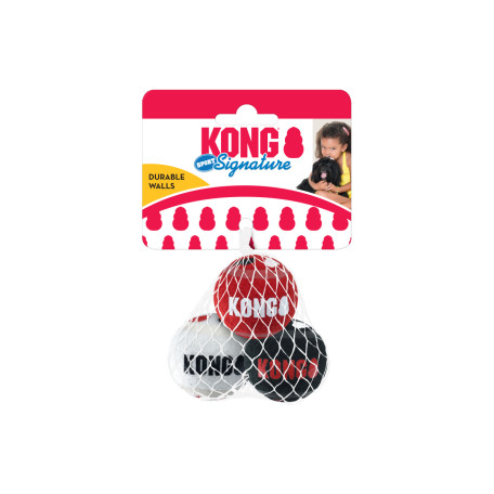 Мячики Signature Sport Balls 3 шт. желтые для собак Kong