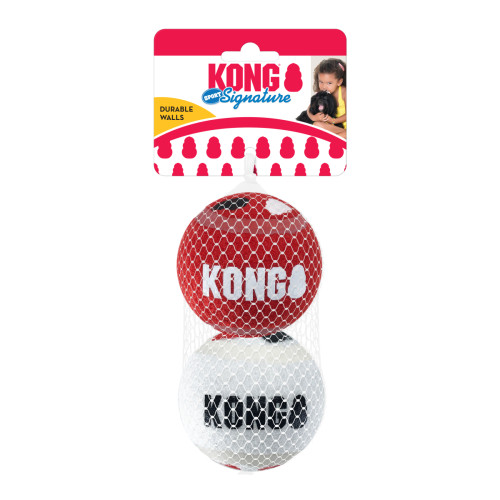 М'ячики Kong Signature Sport Balls яскраво-жовті для собак Kong