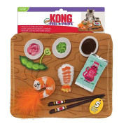 Интерактивная игрушка-пищалка Pull-A-Partz Sushi разборная разноцветная для собак Kong - фото 1