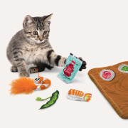 Интерактивная игрушка-пищалка Pull-A-Partz Sushi разборная разноцветная для собак Kong - фото 3
