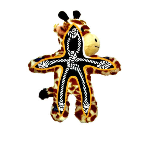 М'яка іграшка Kong Wild Knots Giraffe з вузлом у вигляді жирафа для собак Kong