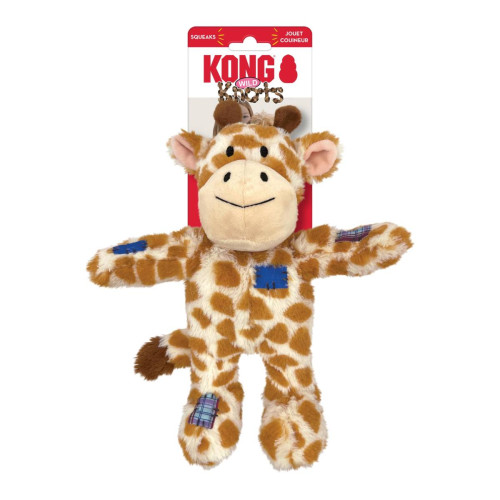 М'яка іграшка Kong Wild Knots Giraffe з вузлом у вигляді жирафа для собак Kong