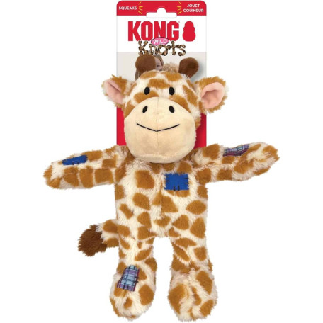 Мягкая игрушка Wild Knots Giraffe в форме жирафа для собак Kong