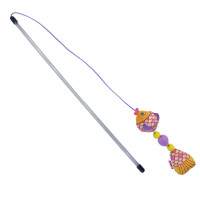 Игрушка-тизер Scrattles Fish Розовая для котов Kong