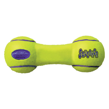 Игрушка-гантель-пищалка Kong Airdog Squeaker Dumbbell желтая для собак Kong