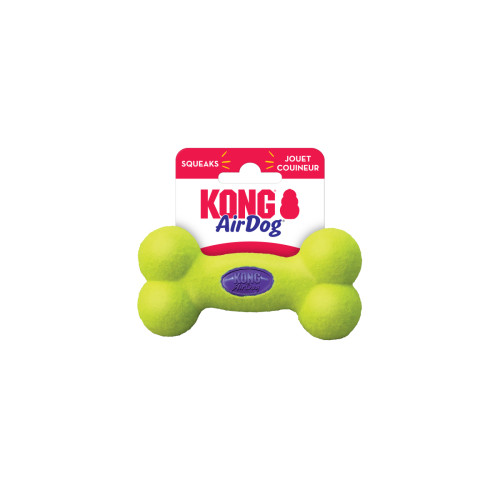 Іграшка-кістка Airdog Squeaker Bone з пищалкою жовта для собак Kong